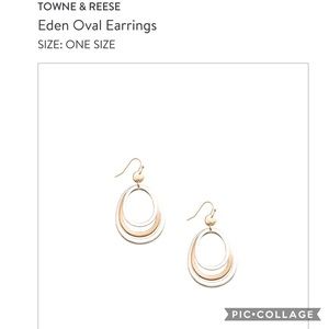 Stichfix Towne and Reese Eden Oval Earrings
